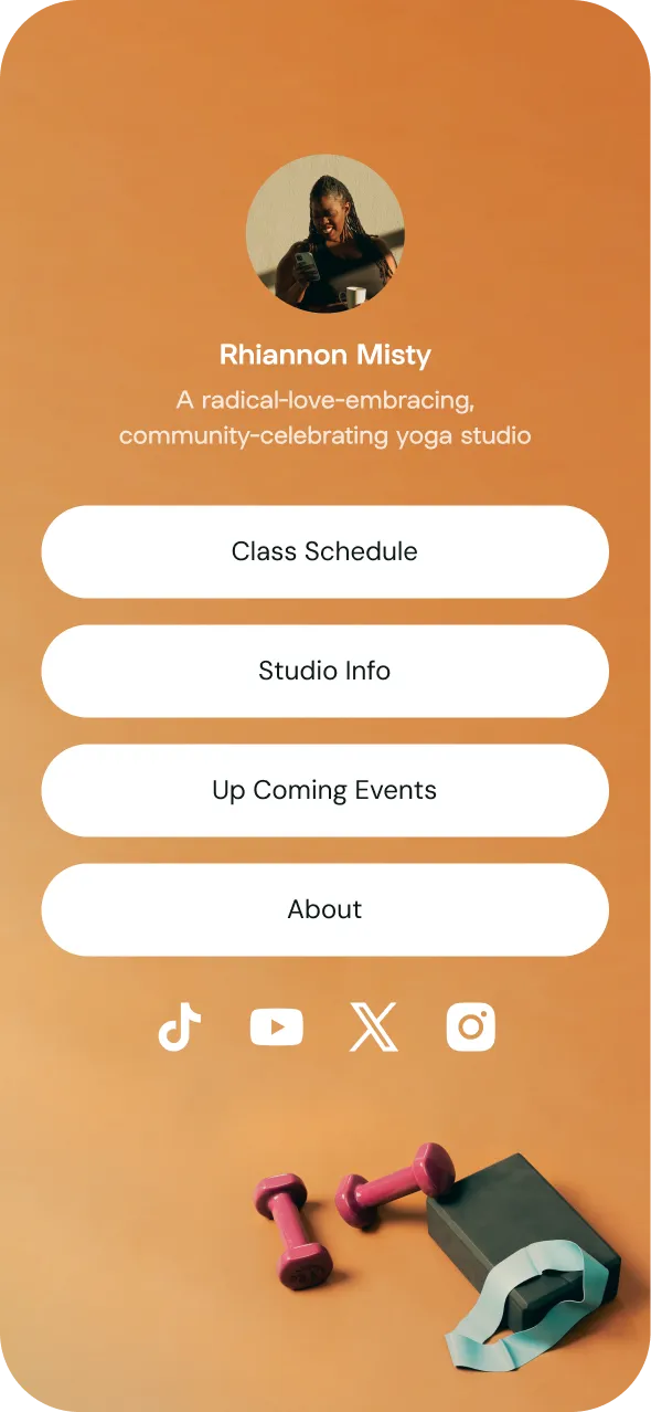 Example SuperYou creator page
